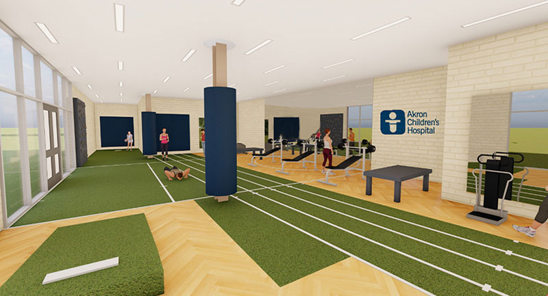 Akron Athletics facility rendering